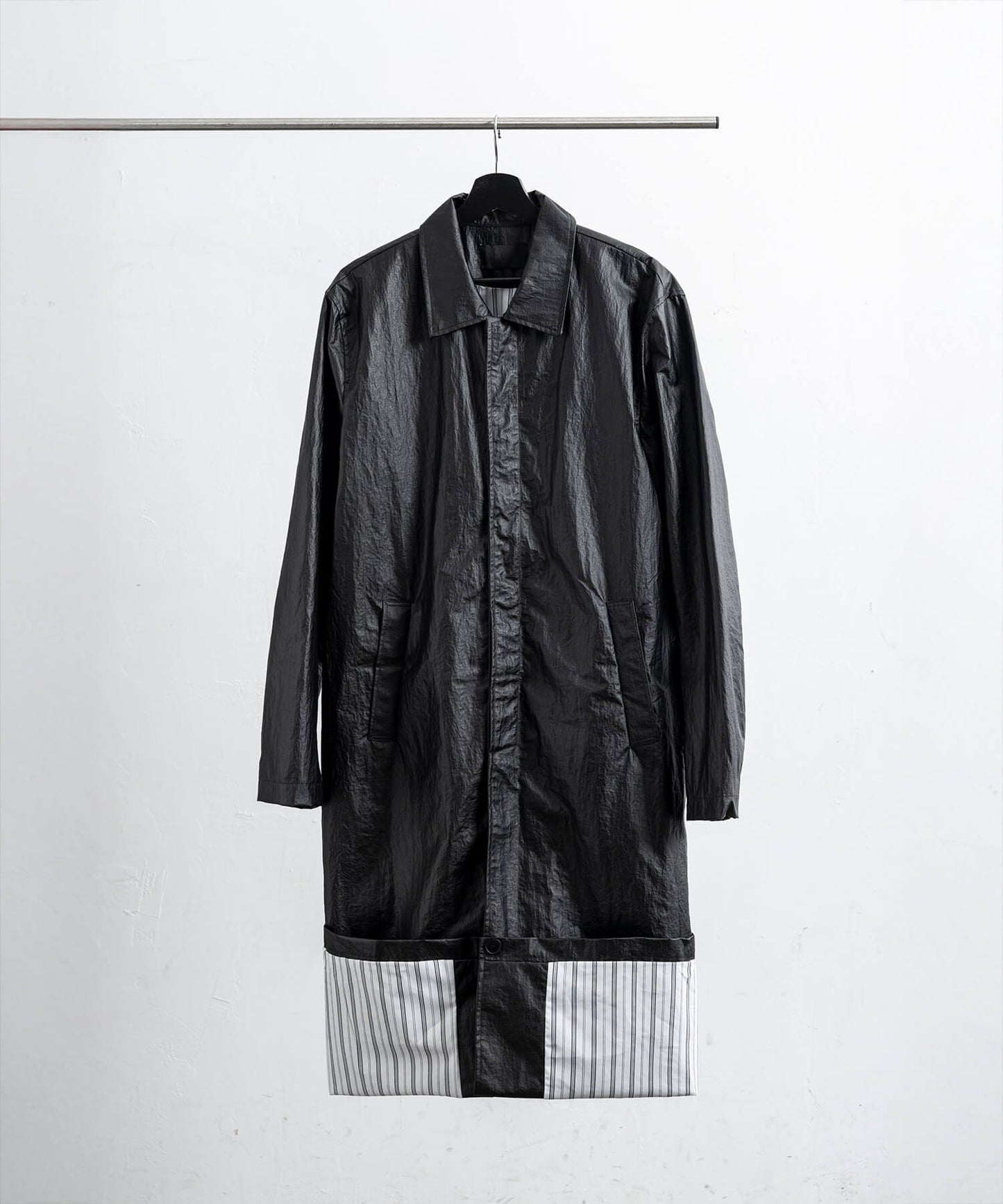 フェイクレザー2WAYロングジャケット