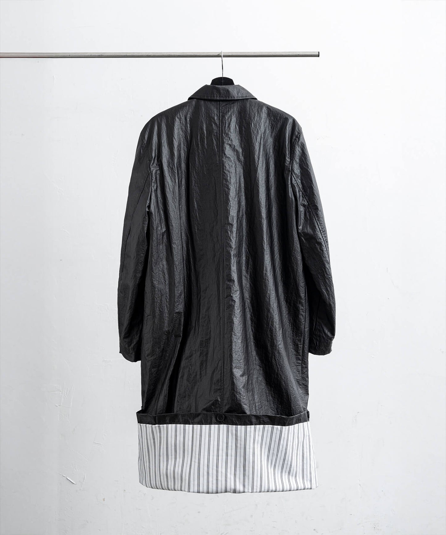 フェイクレザー2WAYロングジャケット