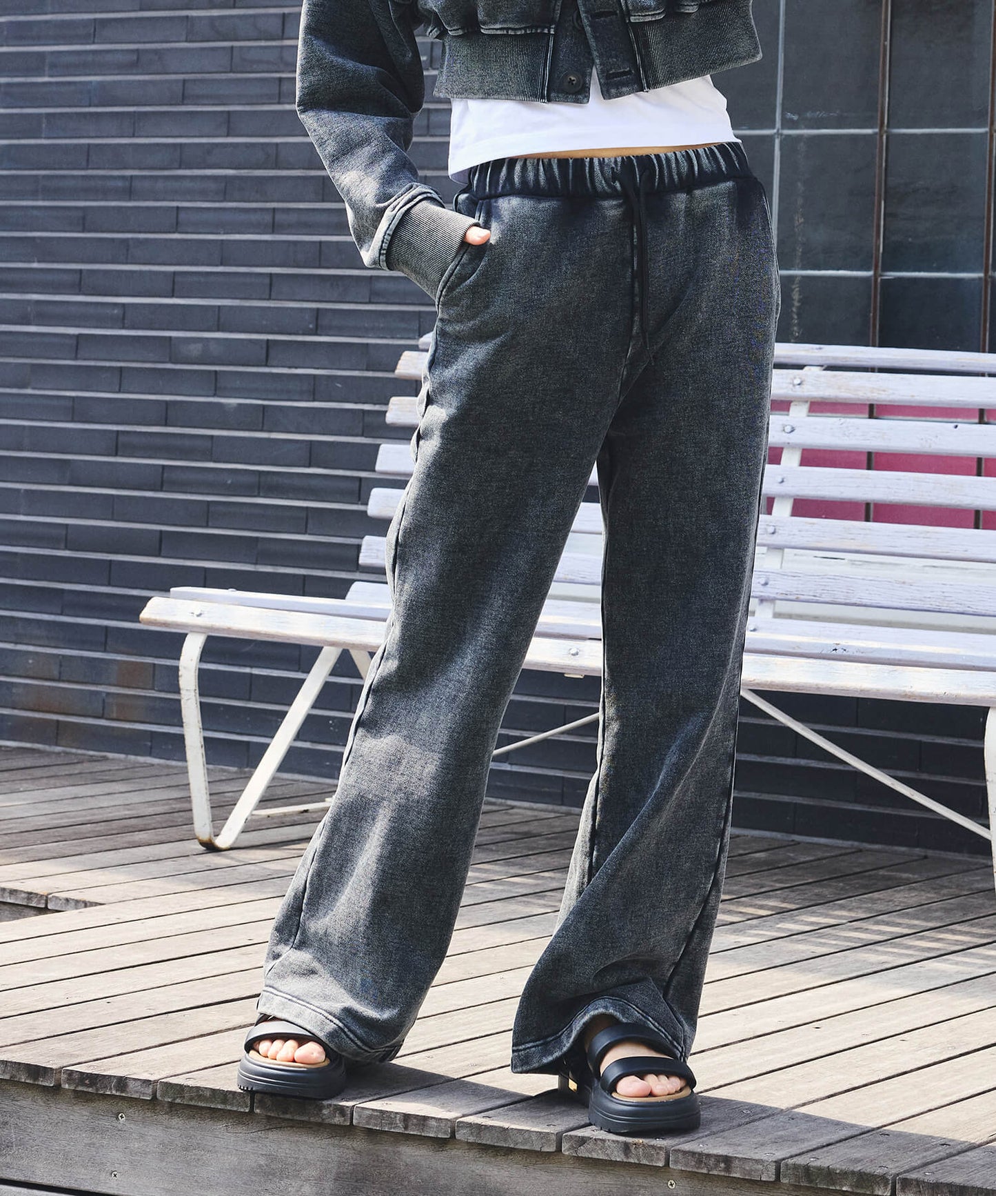 ヴィンテージ加工パンツ