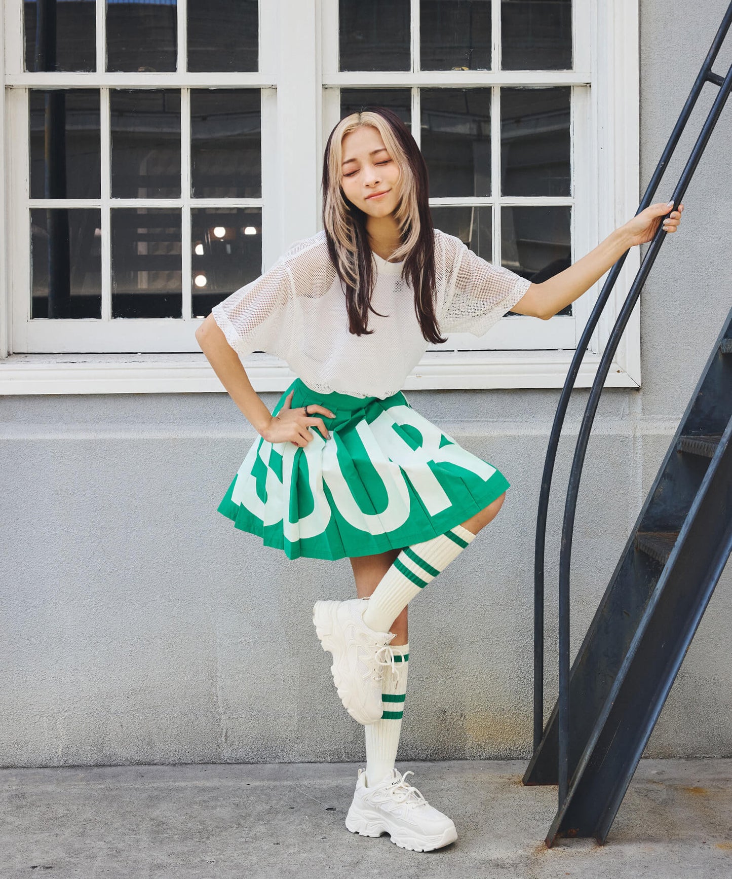 メッシュオーバーTシャツ