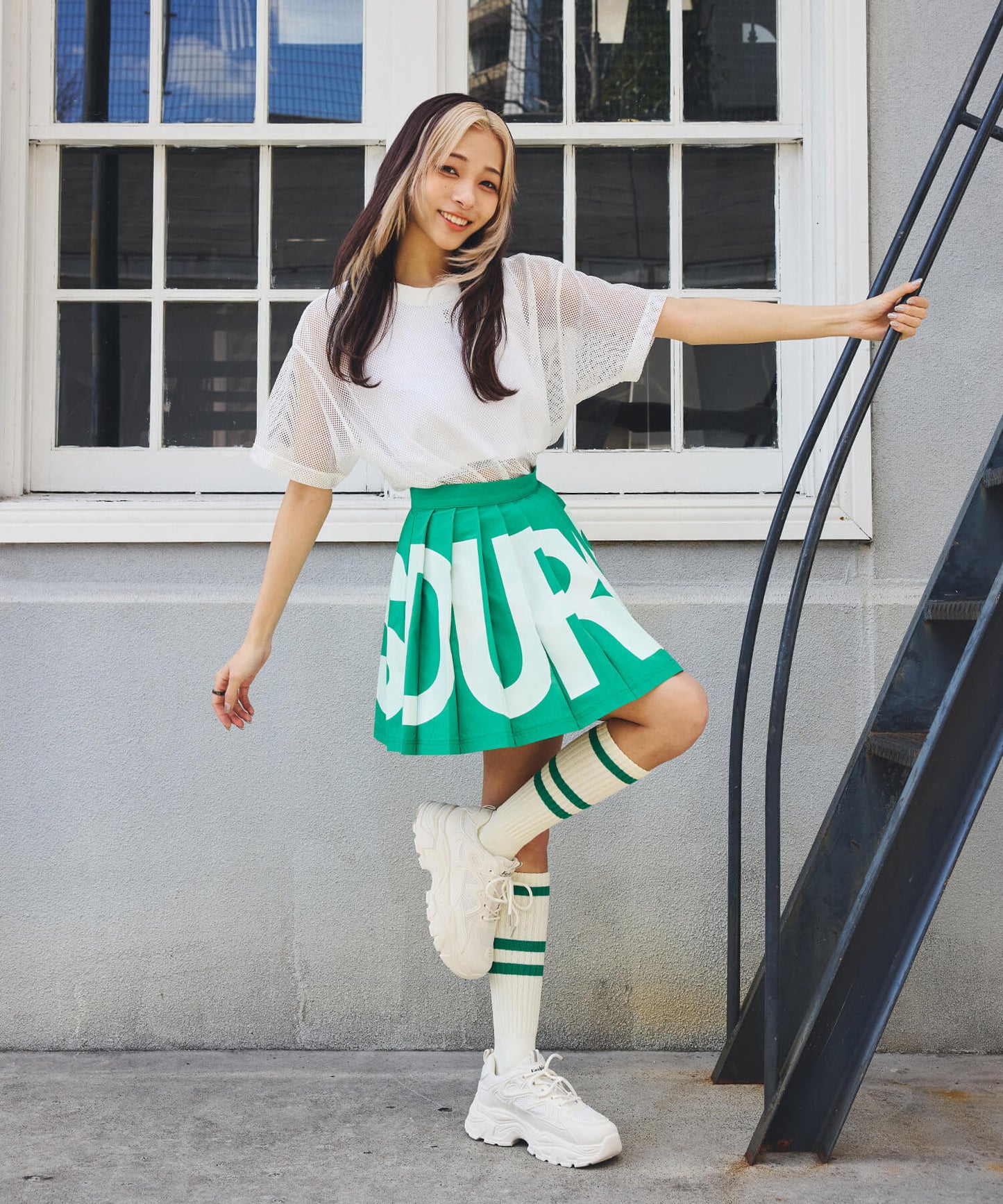 メッシュオーバーTシャツ