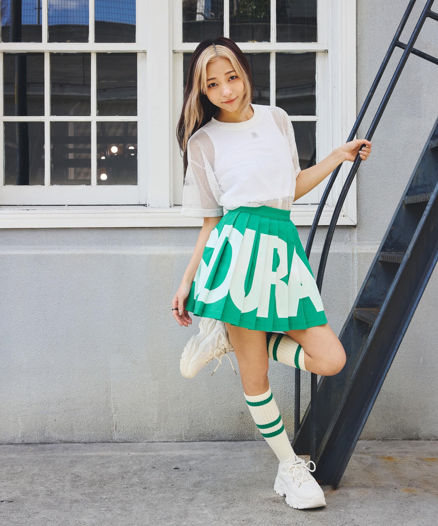 メッシュオーバーTシャツ