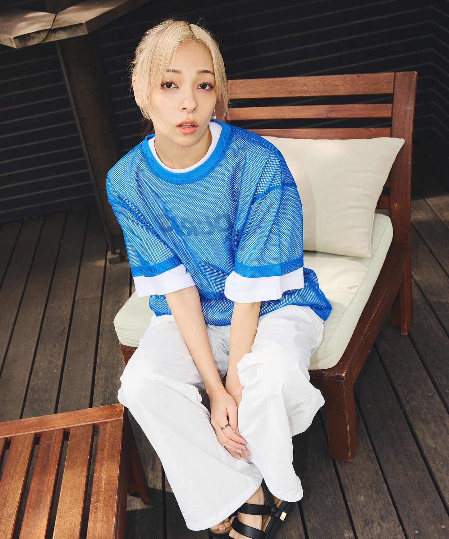 メッシュオーバーTシャツ