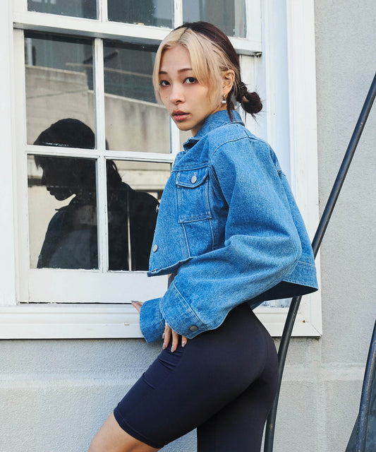 ショートデニムジャケット