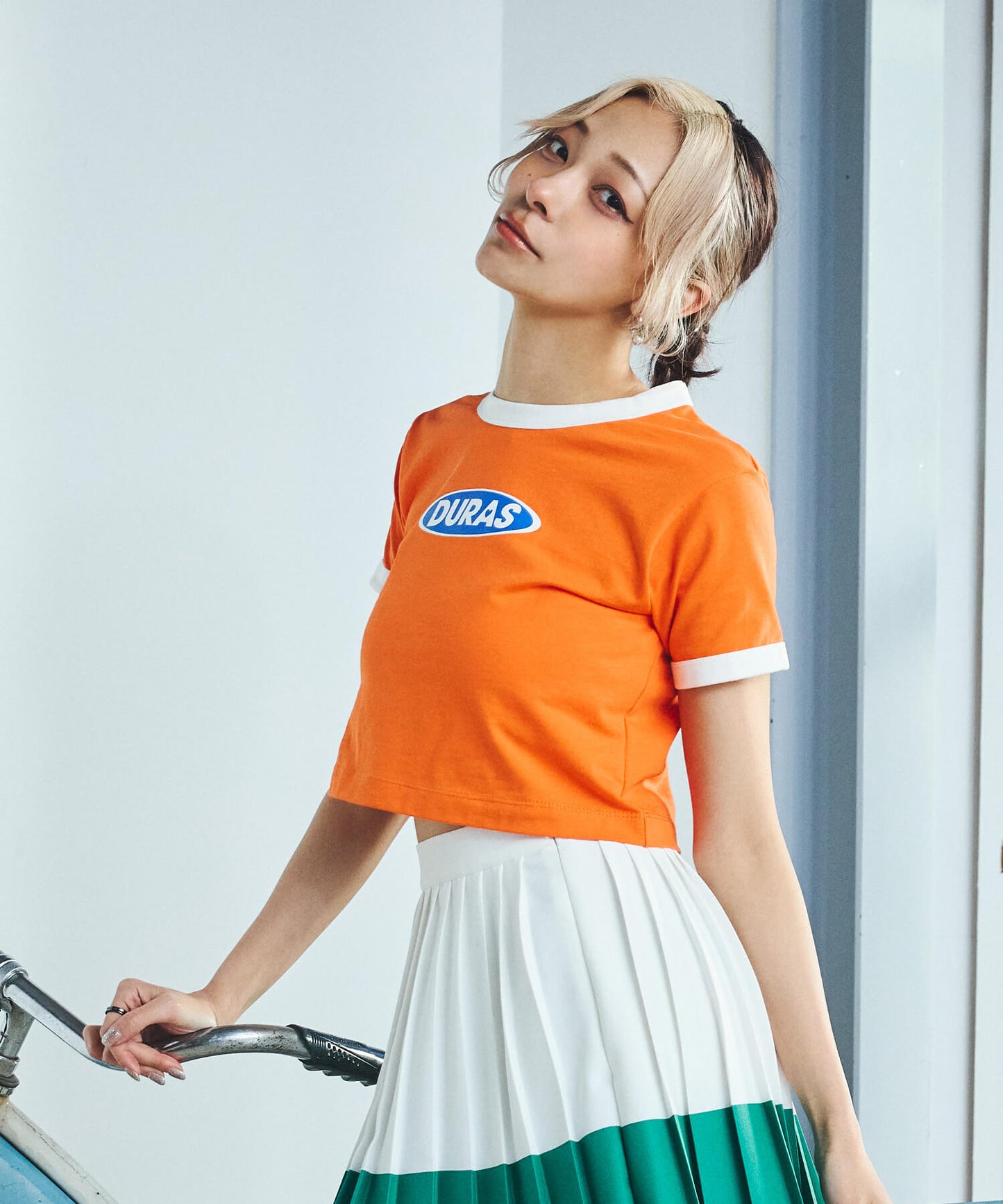 クロップリンガーTシャツ