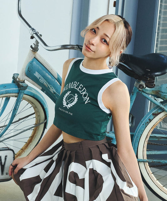 クロップリンガータンクトップ