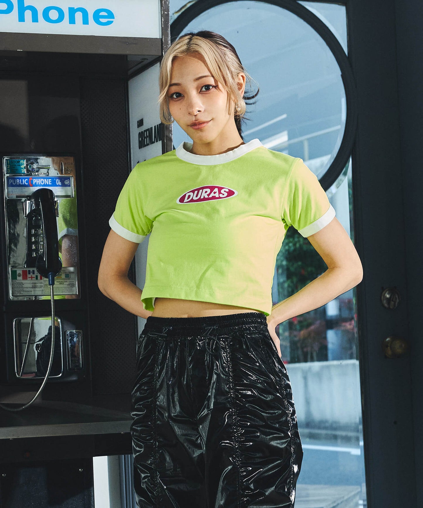 クロップリンガーTシャツ