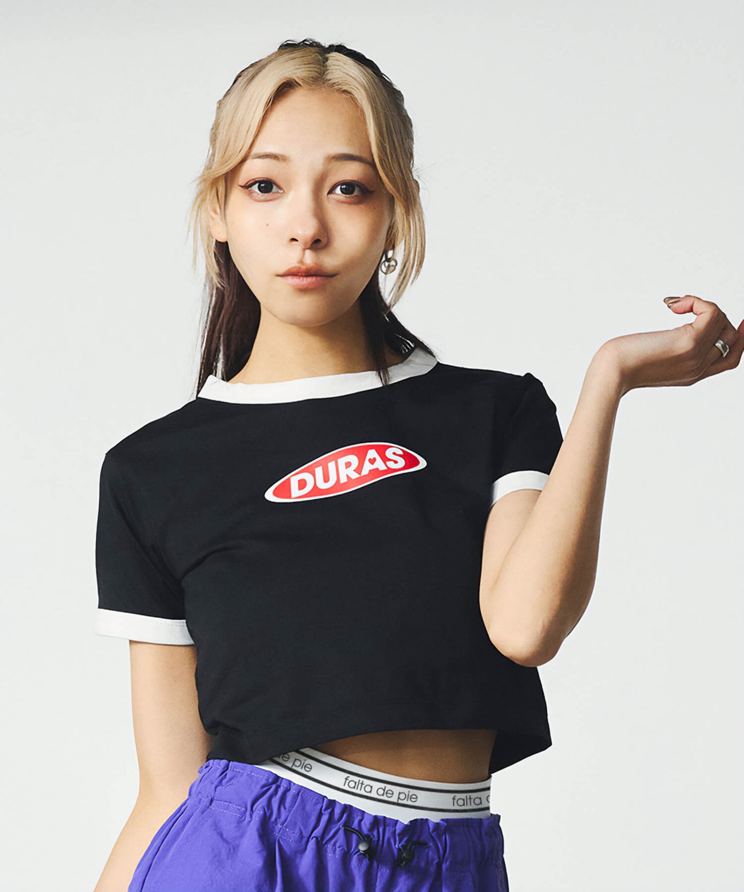 クロップリンガーTシャツ