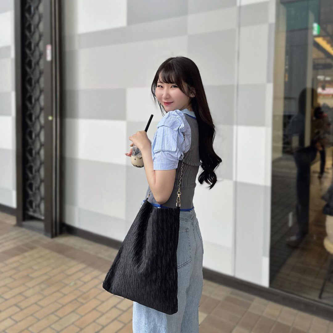 シャイニープリーツトートバッグ