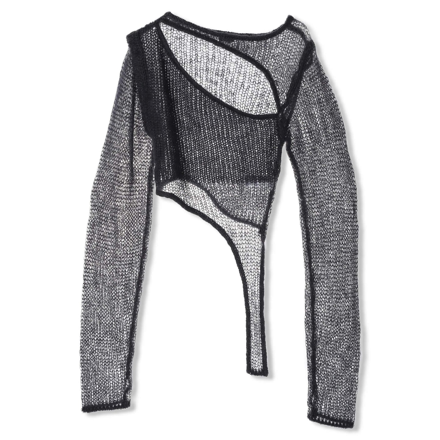 70%OFF|スパイダースレッドアシンメトリーニット
