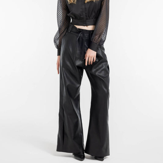 70%OFF|フェイクレザーデザインパンツ