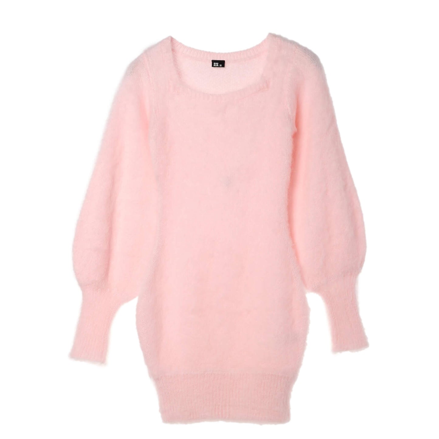 70%OFF|スクエアネックモヘヤニットワンピース