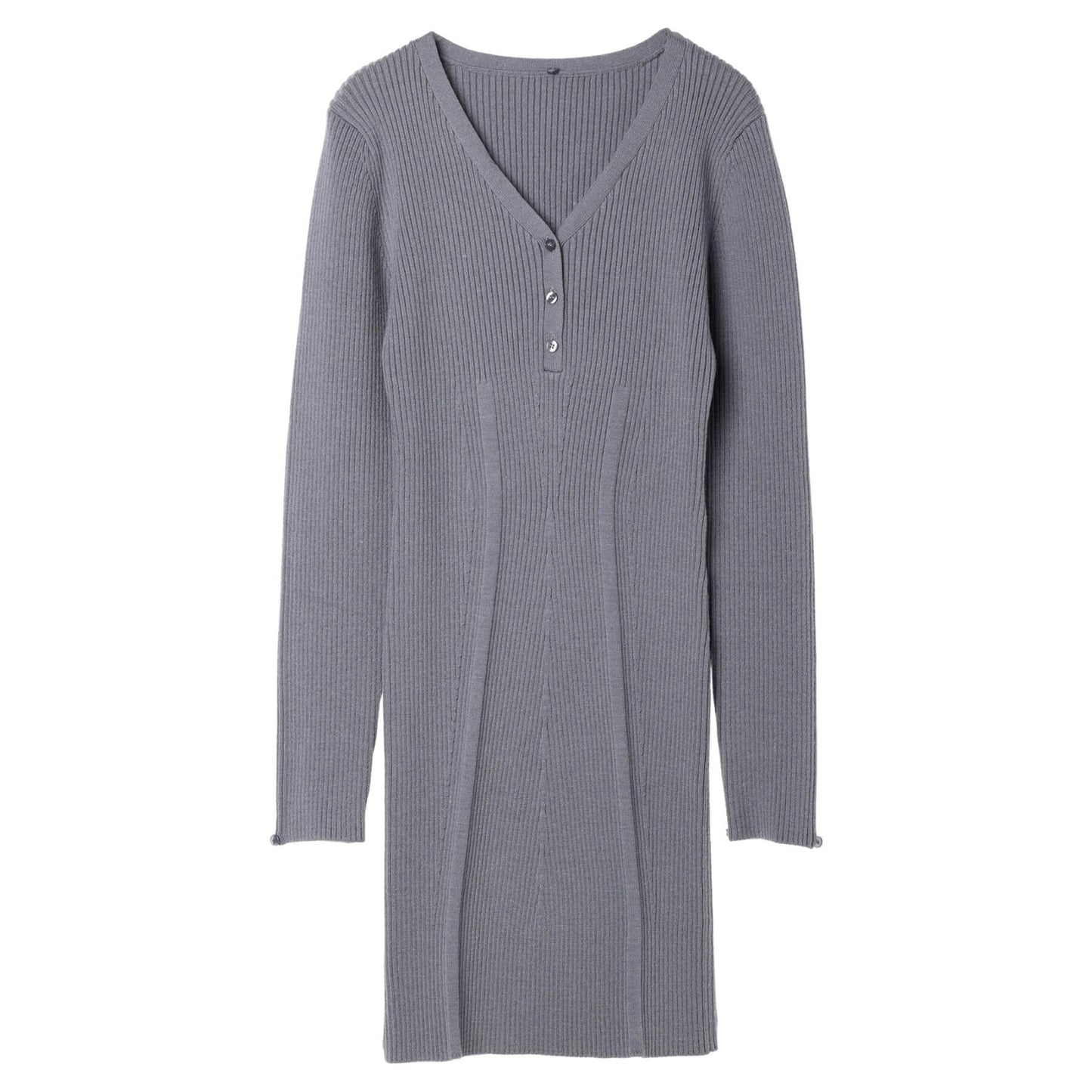 70%OFF|3wayファー付きニットミニワンピース