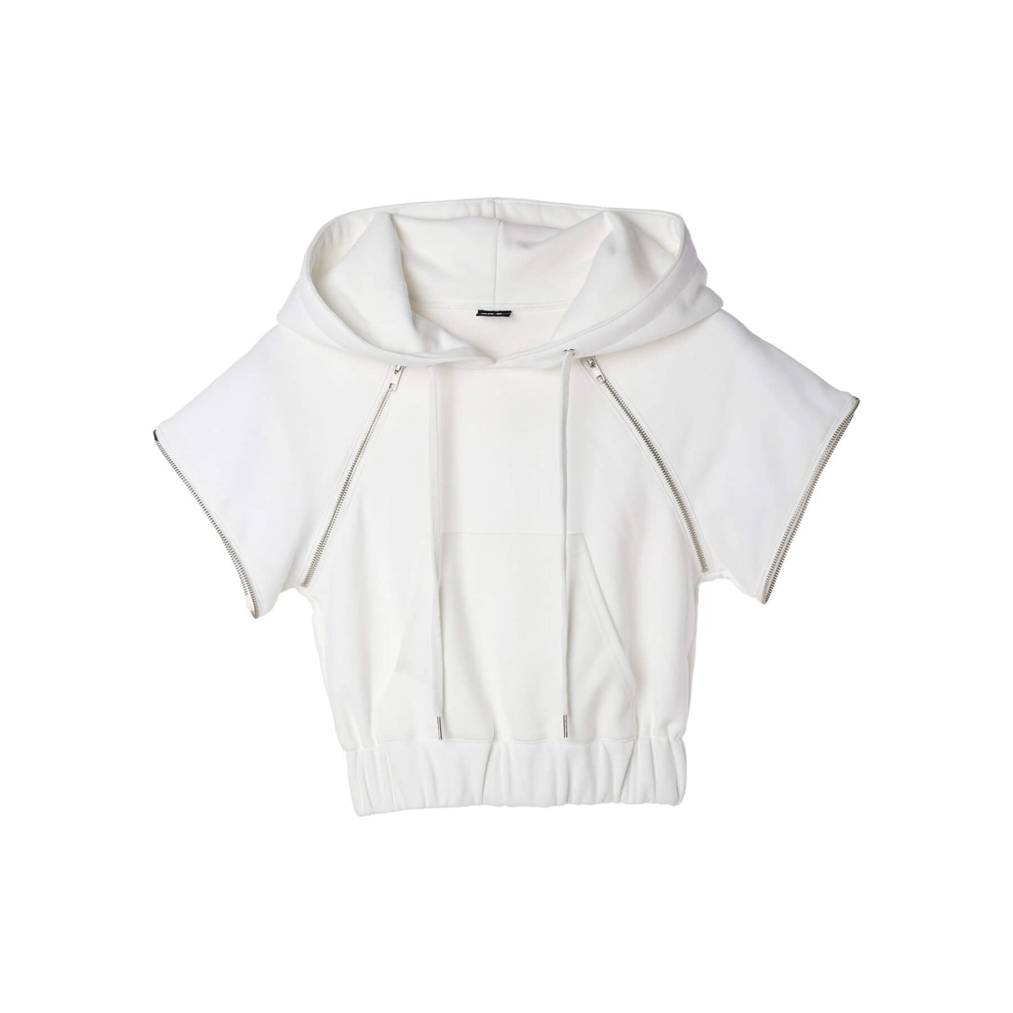 70%OFF|ジップデザインクロップド丈パーカー