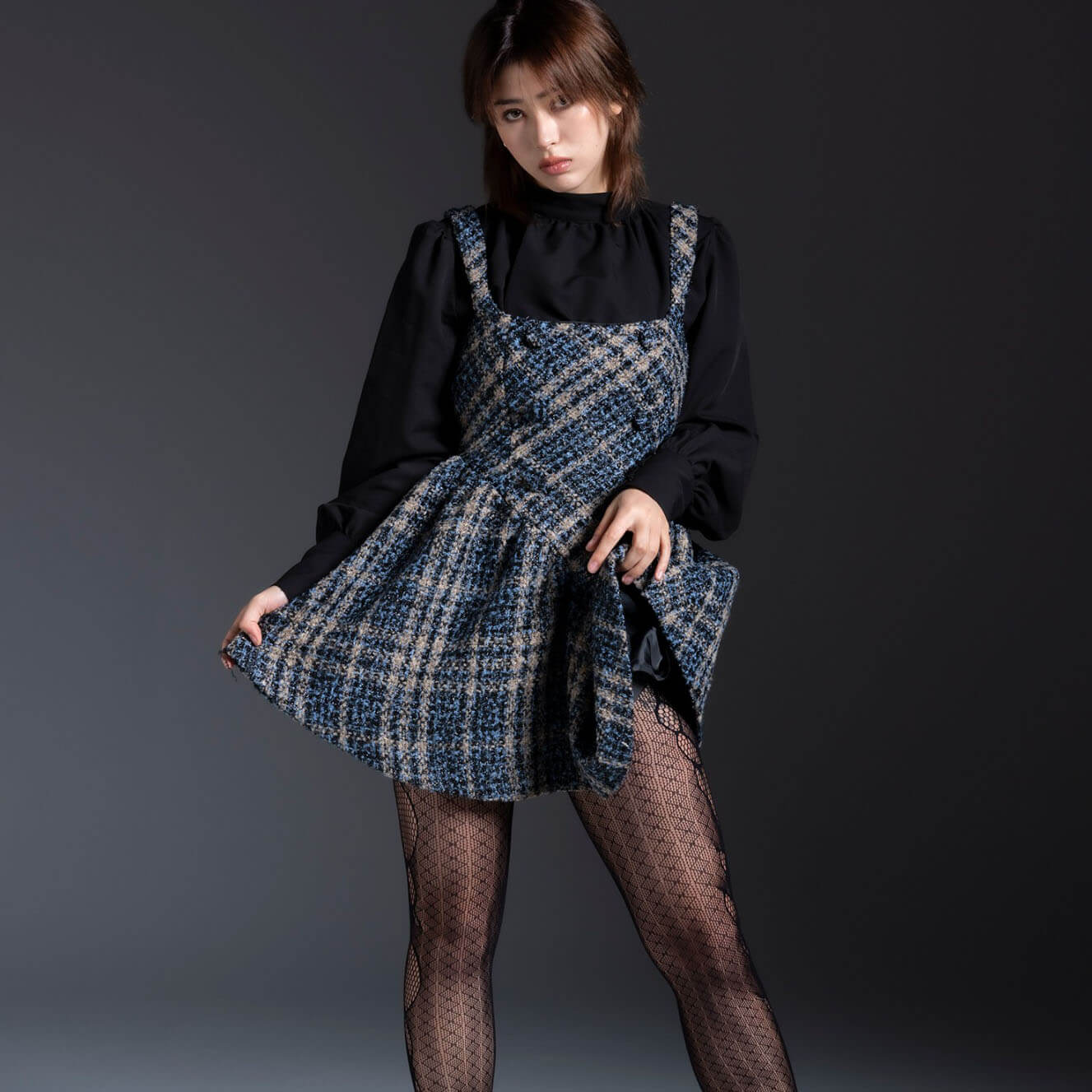 70%OFF|Tweed mini dress