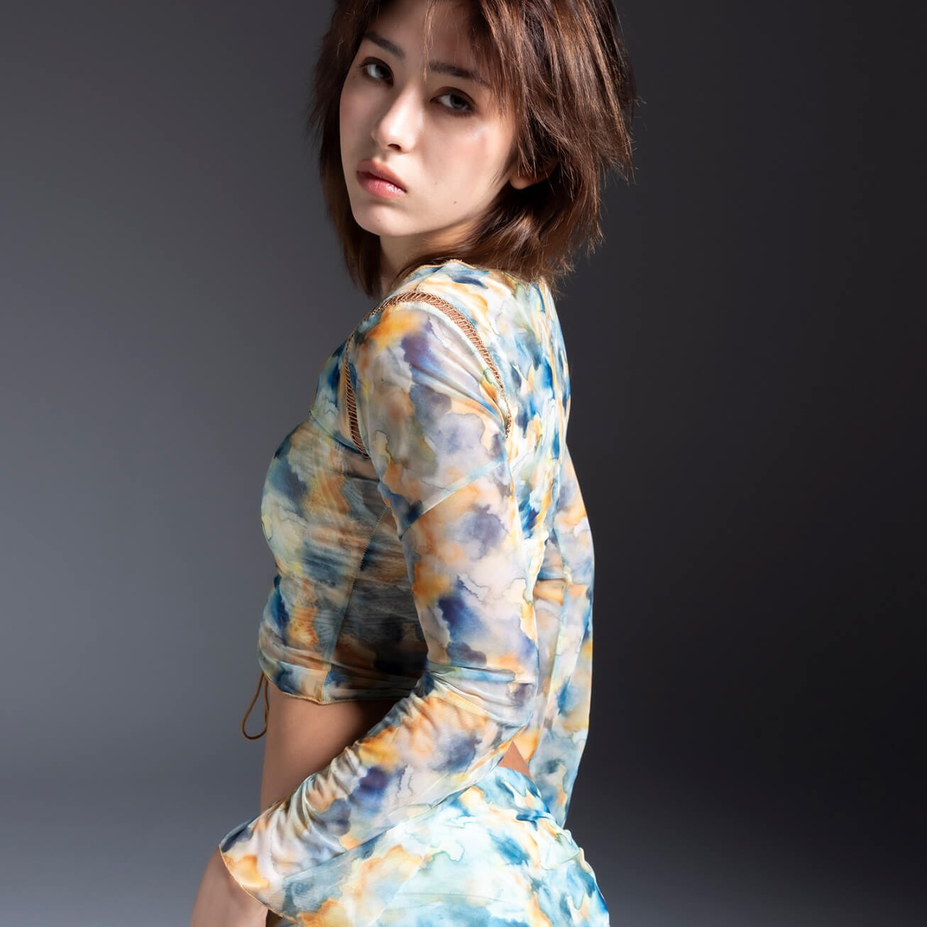 70%OFF|Original pattern top