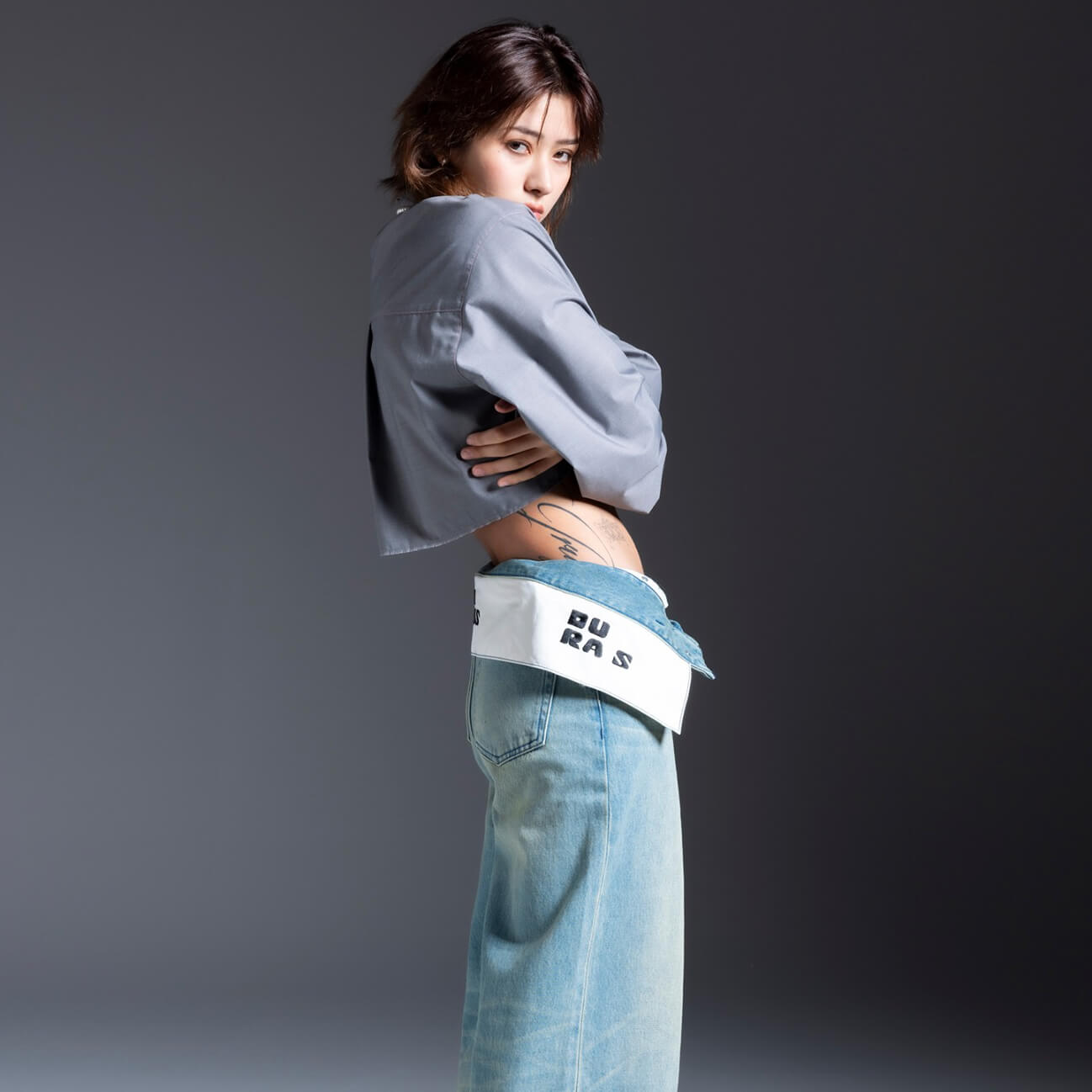 70%OFF|Cropped shirt