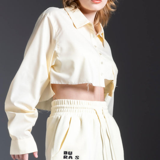 70%OFF|Cropped shirt