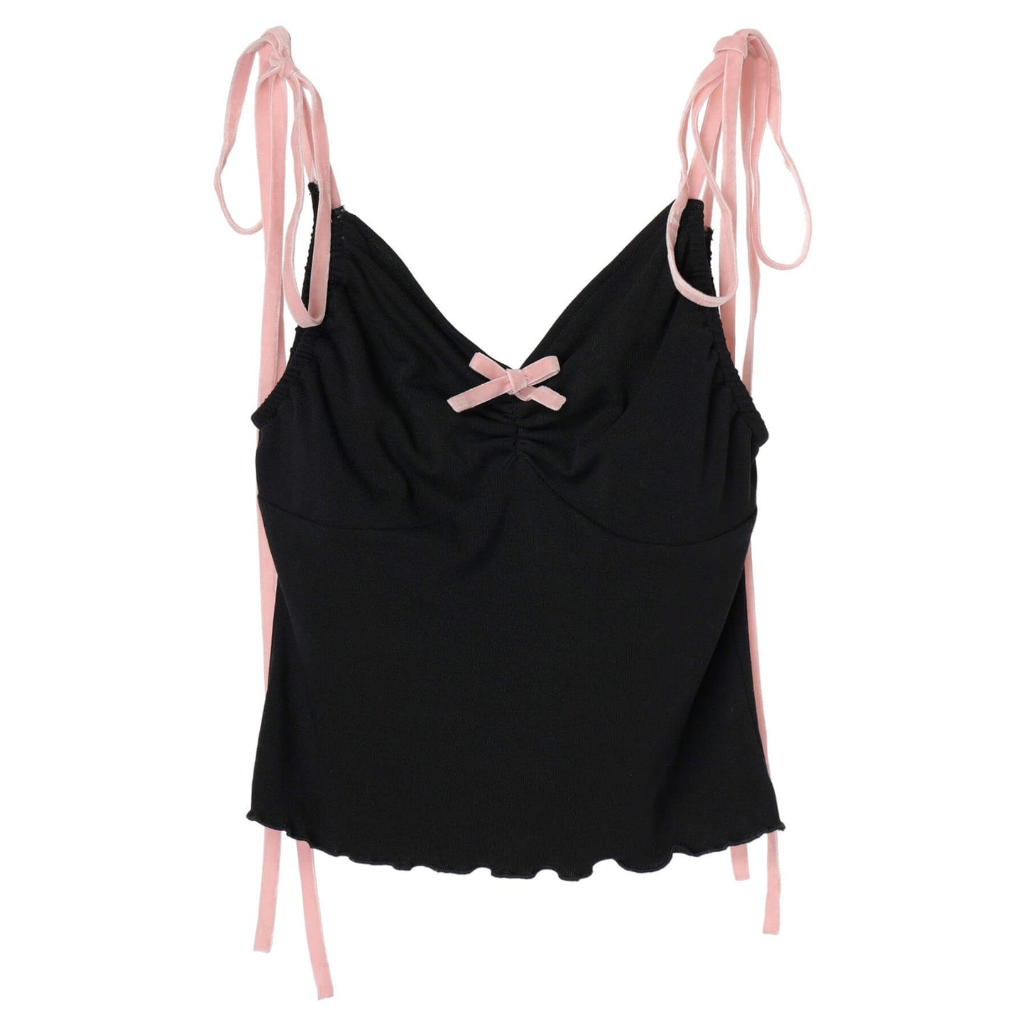 70%OFF|Velour ribbon cammy