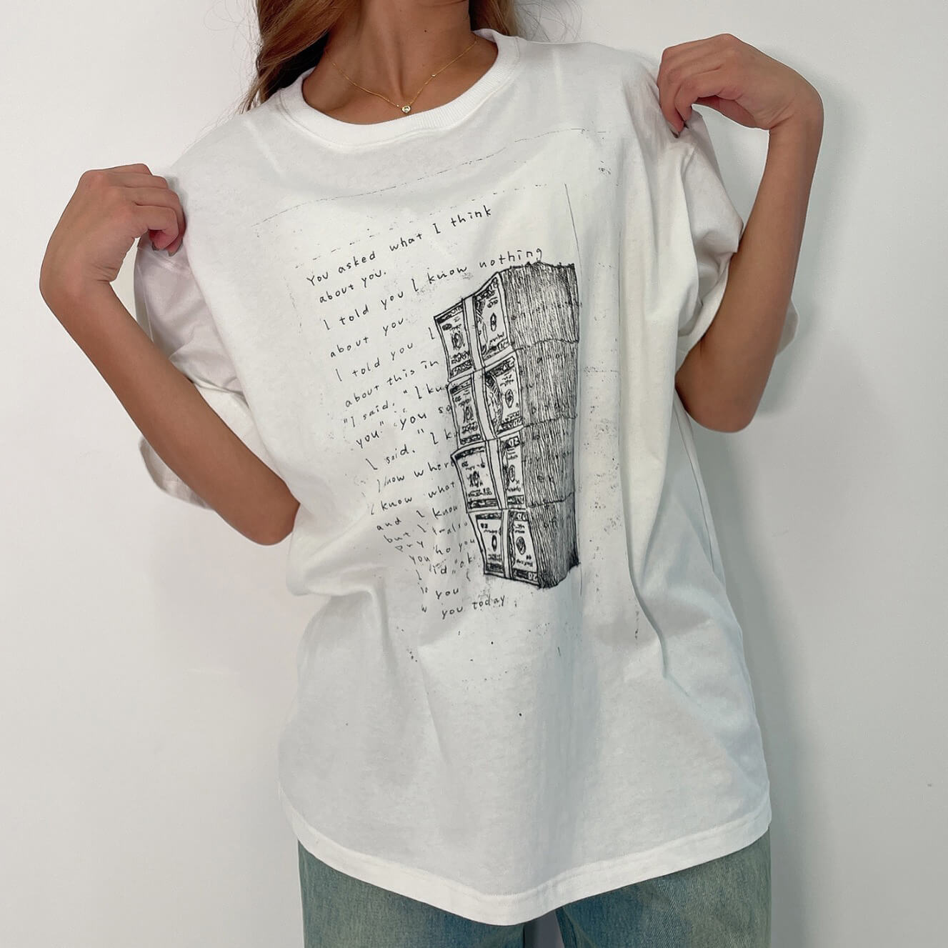 70%OFF|Message T-shirt