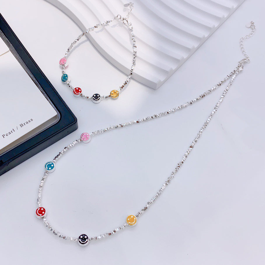 S925スマイルビーズブレスレット