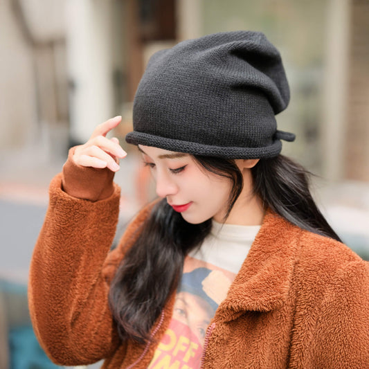 ドローコードニットビーニー
