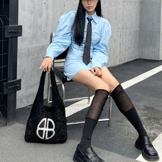 ラメシャギートートバッグ