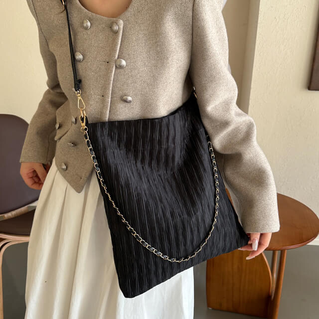 シャイニープリーツトートバッグ