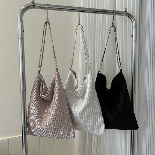 シャイニープリーツトートバッグ