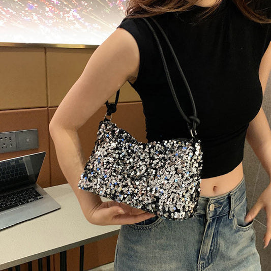スパンコールハンドバッグ