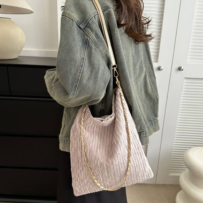 シャイニープリーツトートバッグ