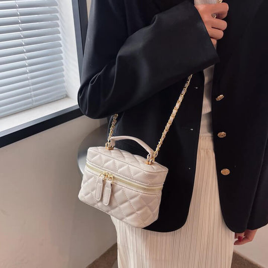 キルティングバニティバッグ