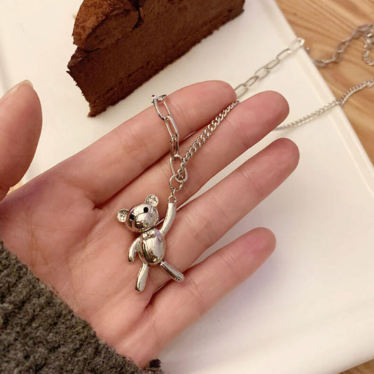 テディベアチャームネックレス