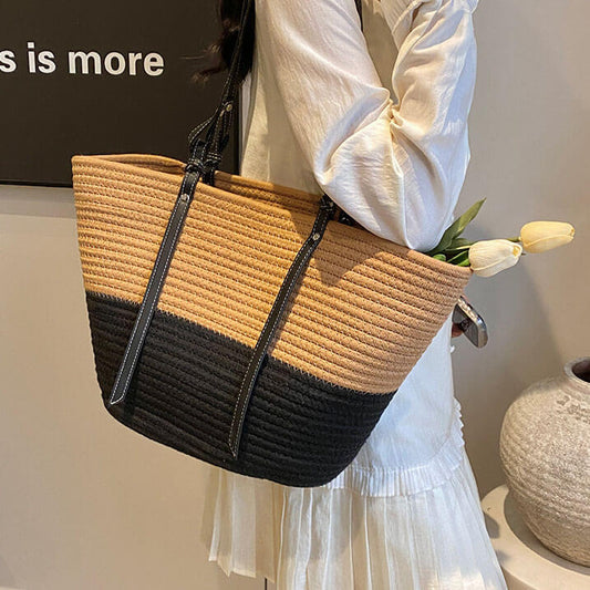 ロープ編みビッグトート