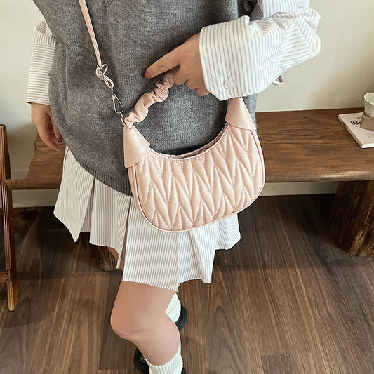 キルティングハンドバッグ