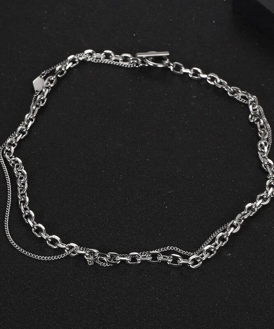 レイヤリング2種チェーンネックレス