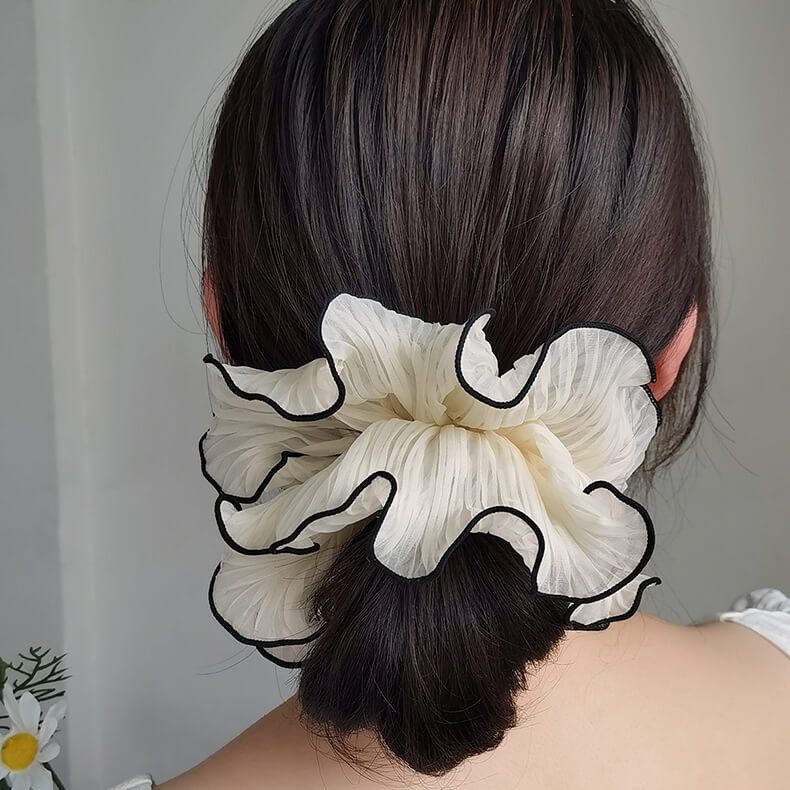 プリーツシフォンシュシュ