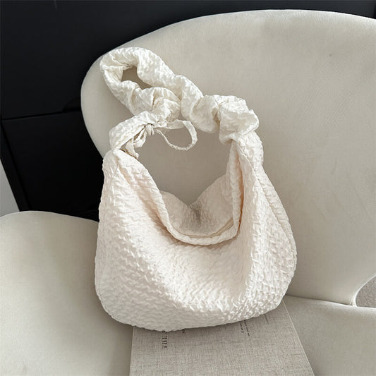 シャーリングドローコード付ショルダーバッグ