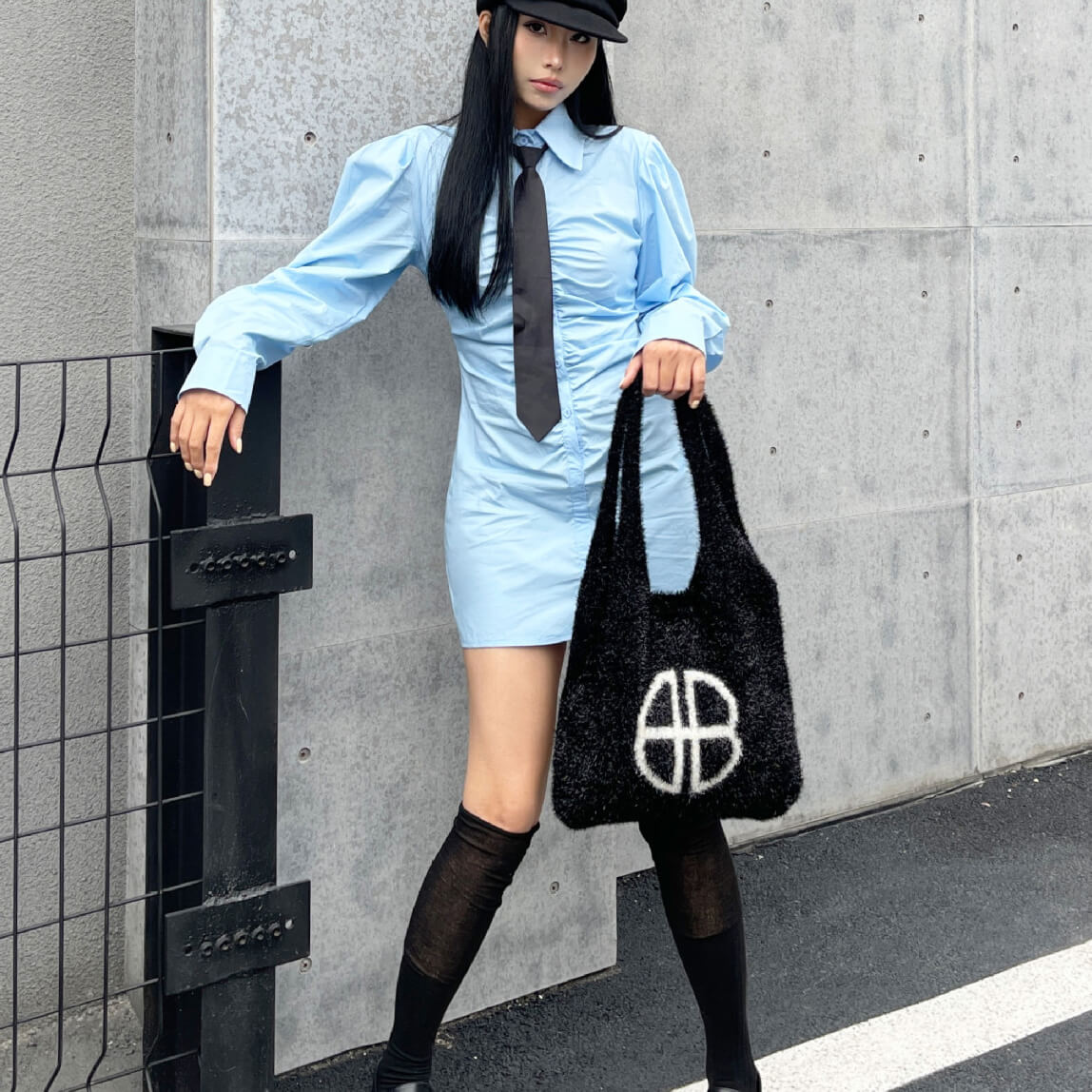 ラメシャギートートバッグ