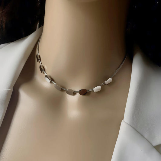 スクエアステーションネックレス