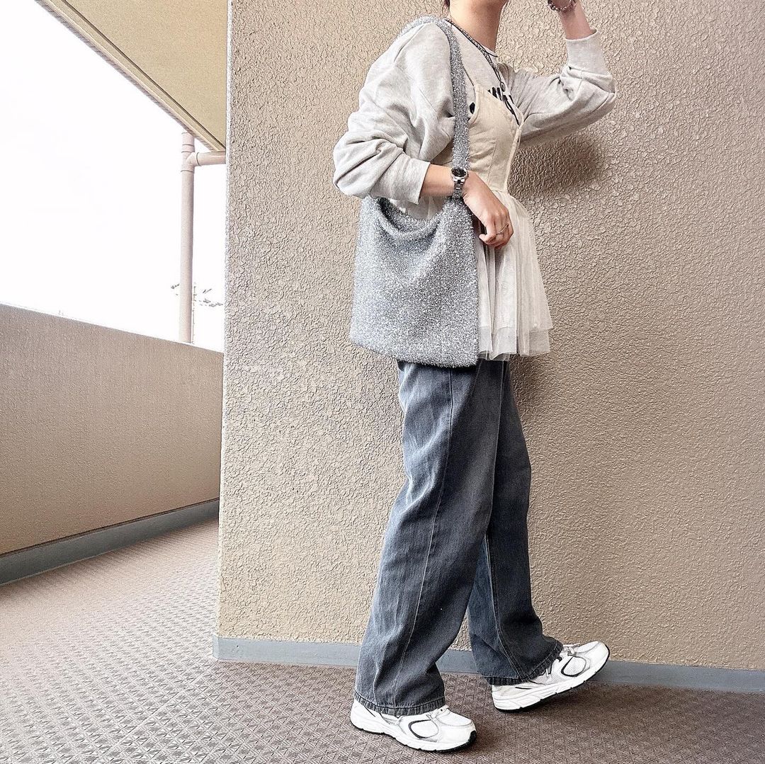 ラメシャギートートバッグ
