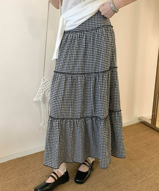 ロングティアードスカート