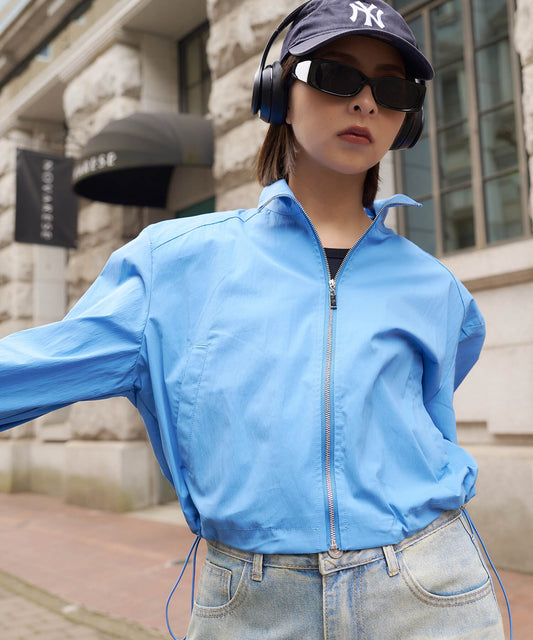 スタンドネックドロストブルゾン