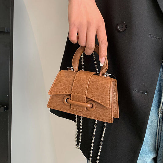 チェーン付ミニハンドバッグ