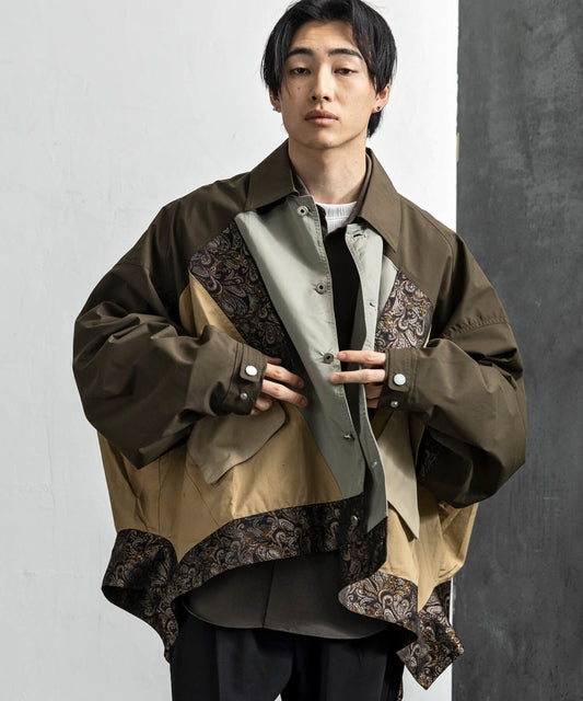 2WAYパッチワークジャケット