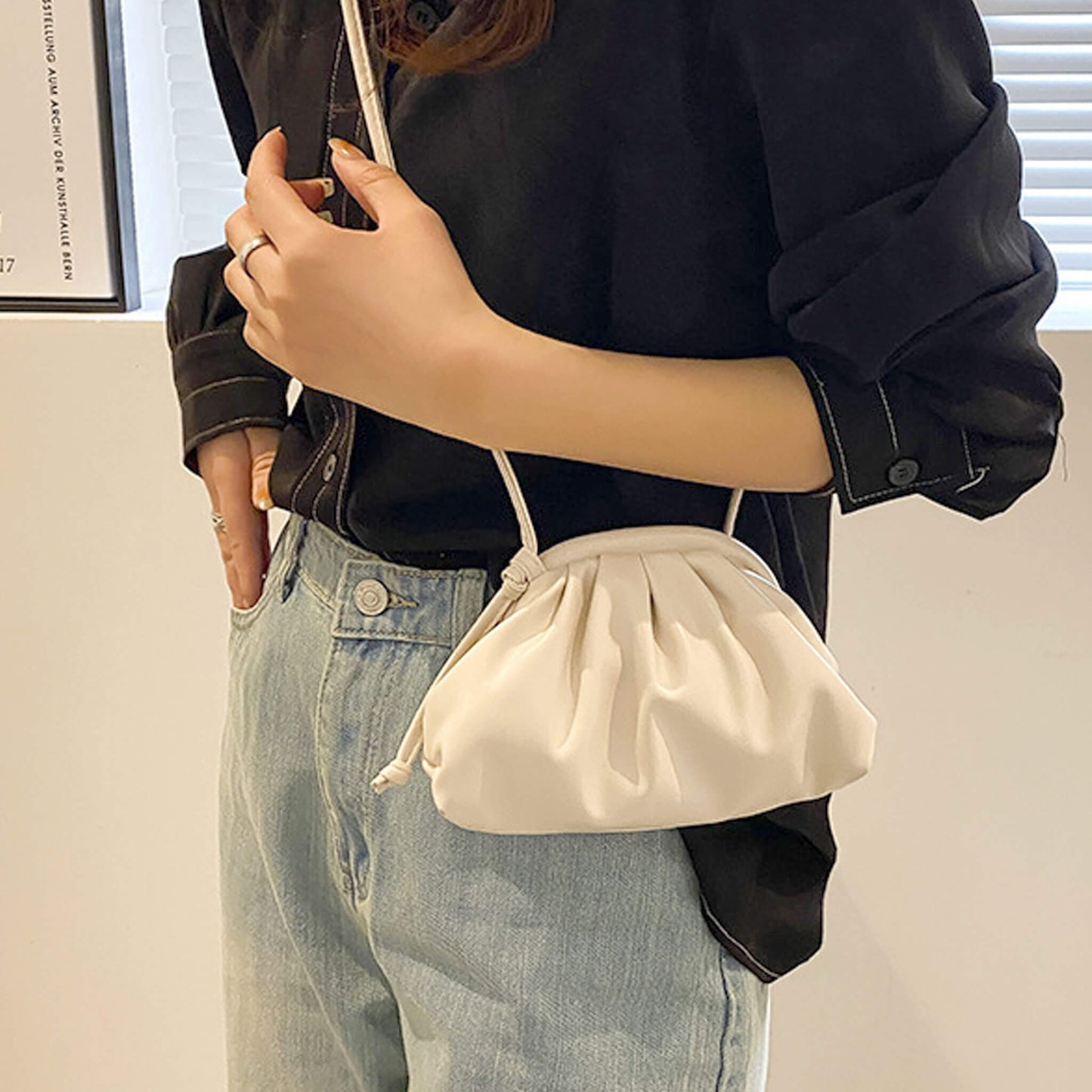 がま口ショルダーバッグ