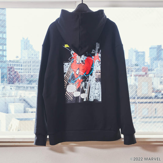 JENNI / MARVEL バックプリントフードパーカー