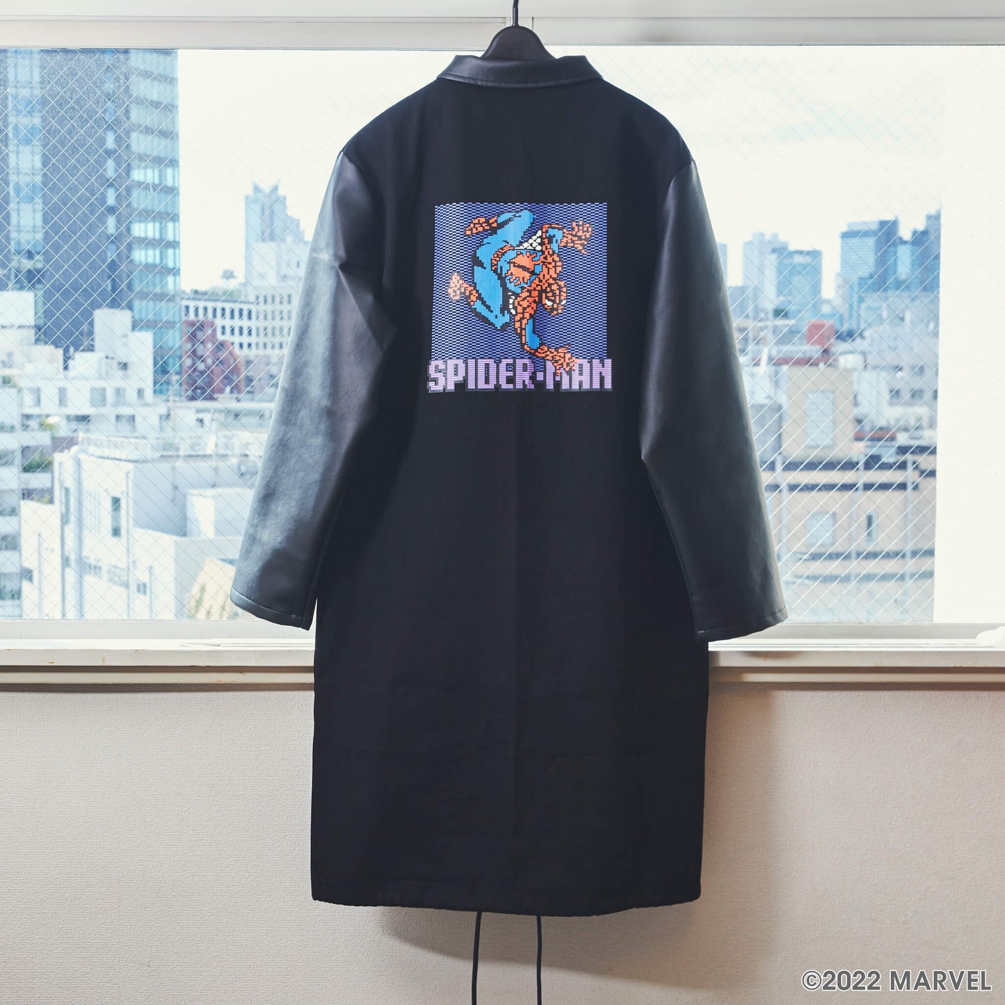 JENNI / MARVEL デニム&PUレザージャケット(刺繍)