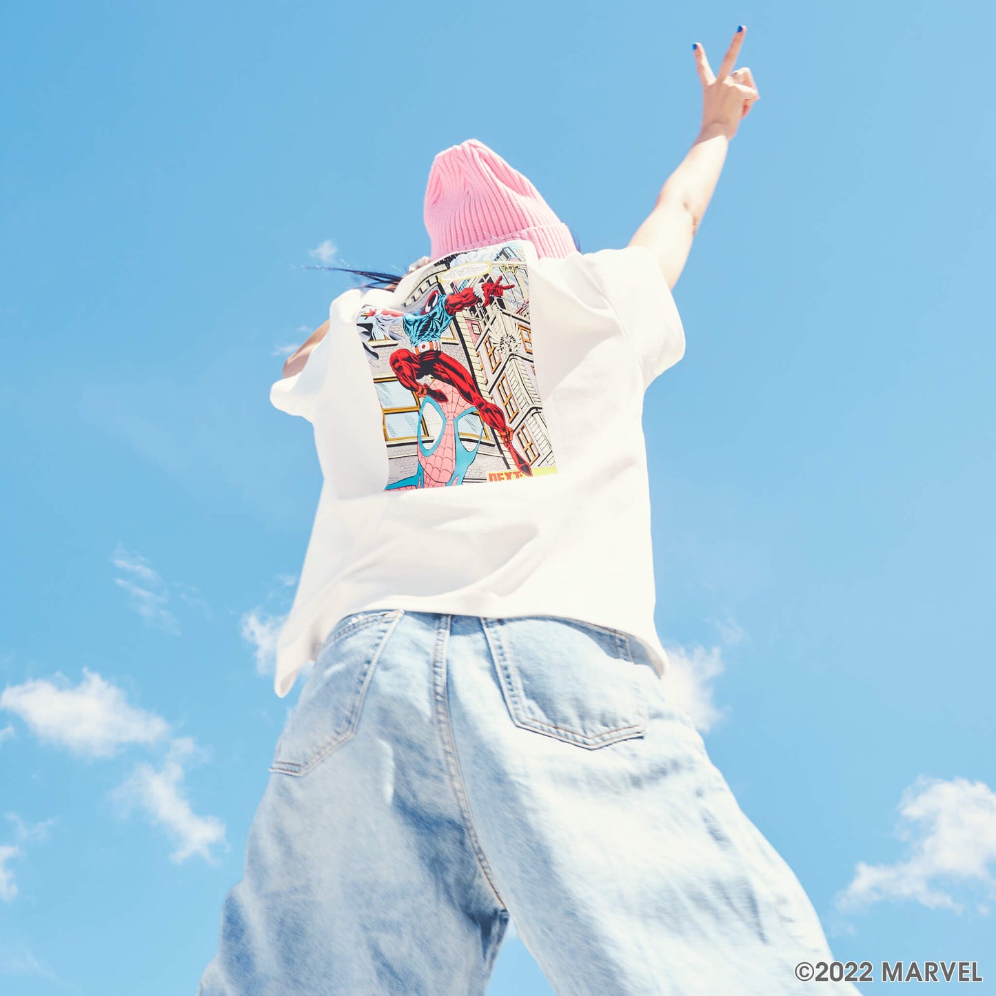 JENNI / MARVEL バックプリントTシャツ