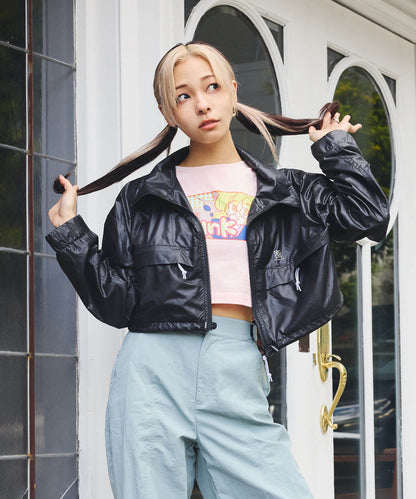 トゥンクプリントクロップTシャツ